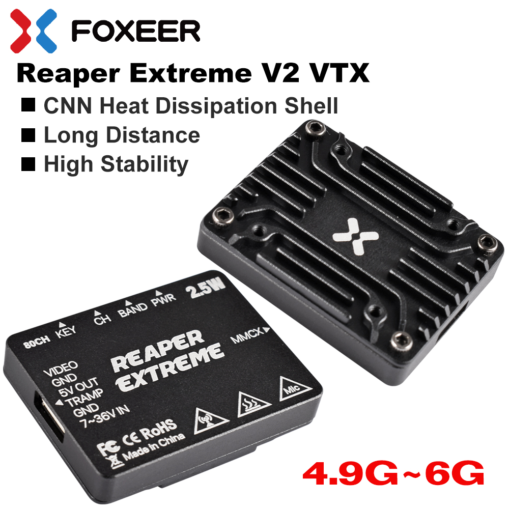 Foxeer 4.9-6G Reaper Extreme V - Foxeer Reaper Extreme 2.5W Vtx recensie en prijs